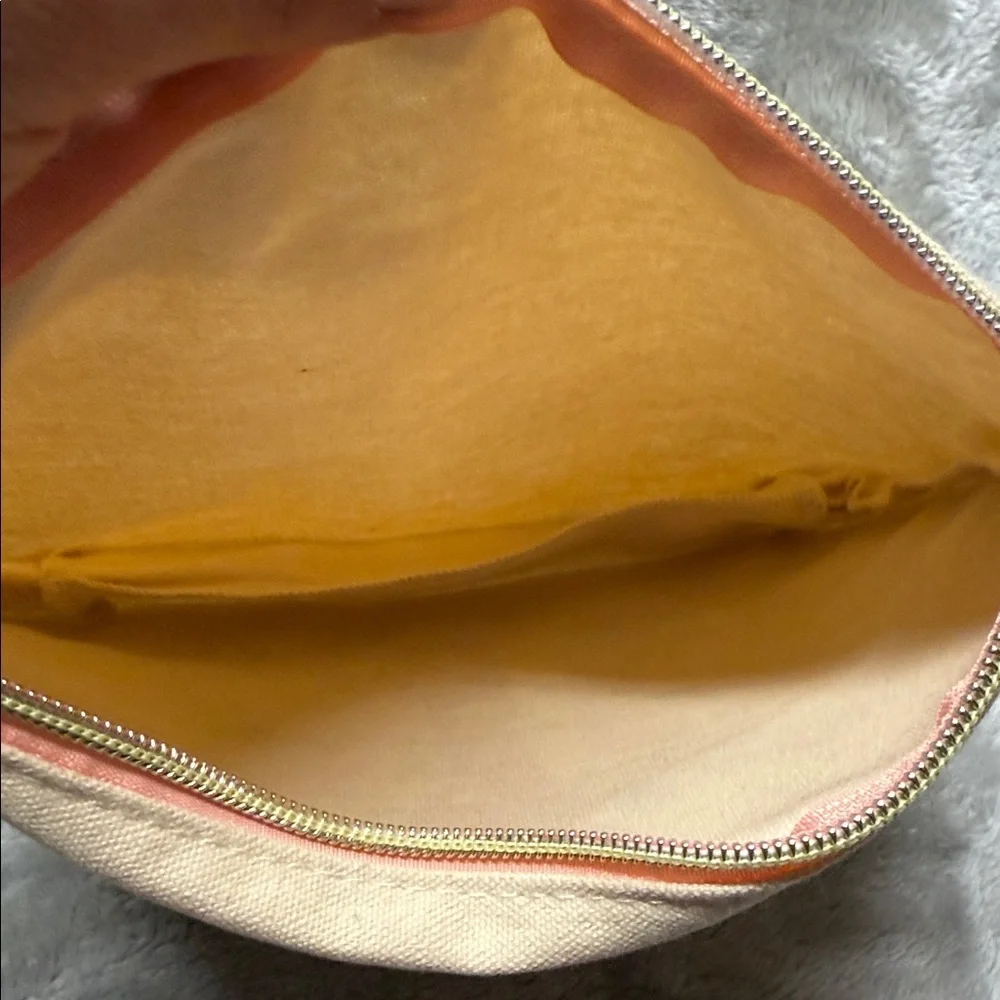 Floral Canvas Cosmetic Bag